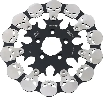 Galfer Rear Floating Skull Brake Disc For Harley Davidson 2000-2010 Sportster, 2000-2017 Dyna, 2000-2024 Softail & 2000-2007 Touring Models (DF681FRH)