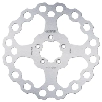 Galfer Front Solid Mount Cubiq Brake Disc For Harley Davidson 2014-2022 Sportster, 2008-2023 Touring, 2015-2024 Softail & 2006-2017 Dyna Models (DF835Q)