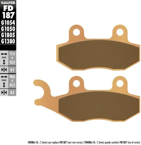 Galfer HH Sintered Brake Pads (FD187G1380)