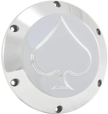 Hells Kitchen Choppers, Derby Cover SPADE. Polished (07-801)