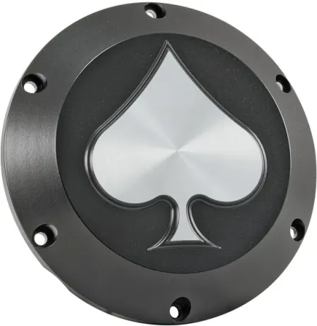 Hells Kitchen Choppers, Derby Cover SPADE. Black (07-801B)