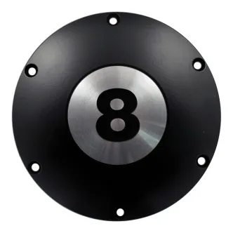 Hells Kitchen Choppers, Derby Cover Eight BALL. Black (ARM662459)