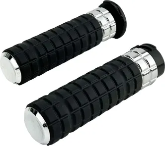 Arlen Ness SpeedLiner Grips In Chrome For Harley Davidson 2008-2023 Electronic Throttle Models (500-003)