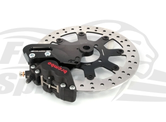 Free Spirits Rear Upgrade 4 Piston Caliper In Black For Triumph Thruxton 1200 RS & Speed Twin 2021-Up Models (305316K)