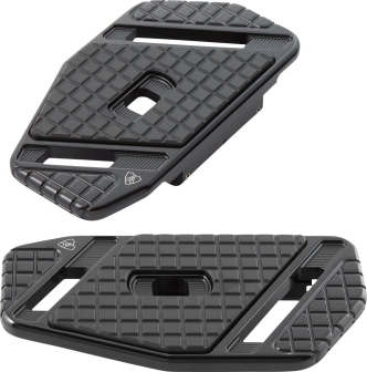 Arlen Ness SpeedLiner Passenger Floorboards In Black For Harley Davidson 1986-2017 Softail, 2018-2023 M8 Softail Models With Rider Floorboards, 2012-2016 FLD Dyna Switchback, 1983-2023 Touring & 2009-2023 Trike Models (410-028)