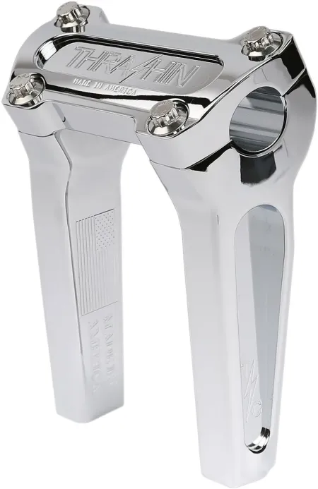 Thrashin Supply Co. 6 Inch Straight OG Handlebar Riser In Chrome Finish (TSC-6000-3)