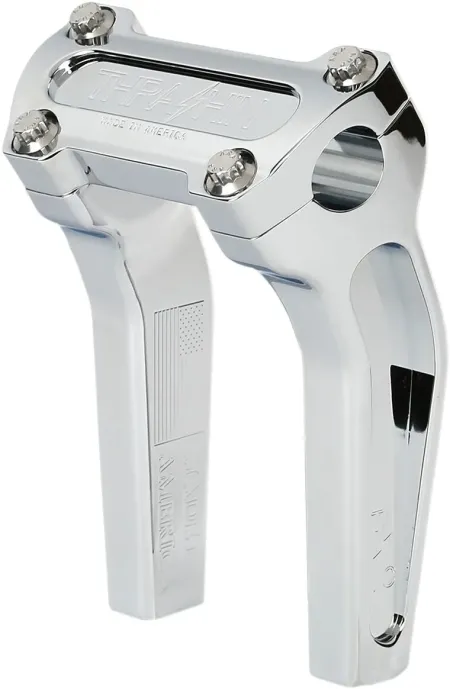 Thrashin Supply Co. 6.5 Inch Tall Pullback OG Handlebar Riser In Chrome Finish (TSC-6525-3)