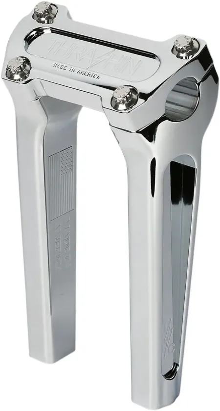 Thrashin Supply Co. 8 Inch Straight OG Handlebar Riser In Chrome Finish (TSC-8000-3)