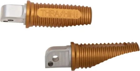 Thrashin Supply Co. Canyon Rear Footpegs In Gold For Harley Davidson 2018-2025 M8 Softail Models (TSC-2018-5-SR)
