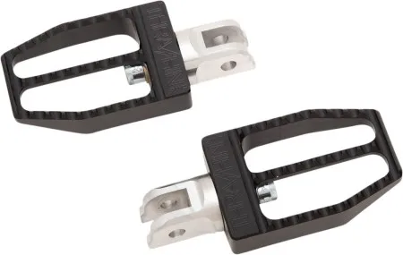 Thrashin Supply Co. Militant Rider Footpegs In Black For 2018-2025 Softail & 2021-2025 Sportster RH Models (TSC-2019-1-SF)