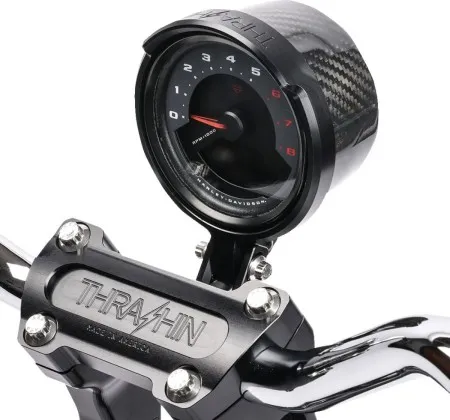 Thrashin Supply Co. Speedo Gauge Relocation Kit In Black For 2022-2025 Softail Low Rider S & 2025 Low Rider ST / Street Bob Models (TSC-2710-1)