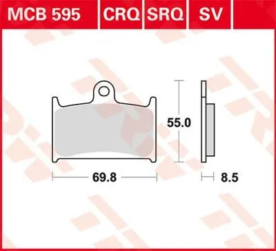 TRW All Round Sintered Metal Brake Pads (MCB595)
