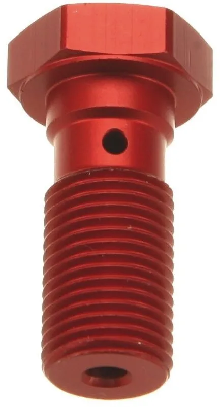 TRW Banjo Bolt, M10X1.25, Aluminium, Red (MCH901R)