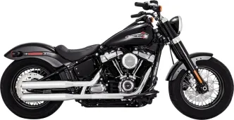 Vance & Hines Eliminator 300 Slip-On Mufflers With PCX Exhausts In Chrome Finish For Harley Davidson 2018-2024 M8 Softail Models (16312)