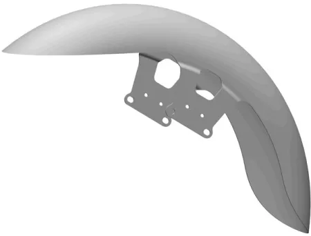 Ricks Motorcycle Street Cut Version Front Fender For Harley Davidson 2014-2024 Touring & Trike 21 Inch Wheels (65-8012101-0)