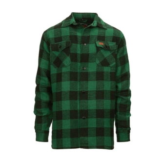  Army Surplus Lumberjack Flannel Shirt Checkered Black/Green Size Large (ARM519079)