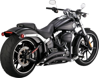 Vance & Hines Big Radius Exhaust System With PCX Technology In Black Finish For Harley Davidson 2013-2017 Softail Breakout Models (46365)