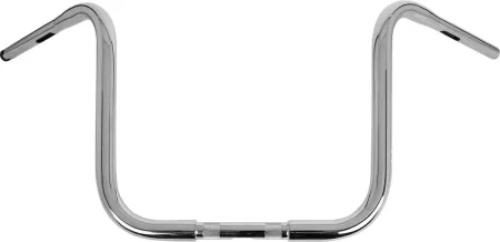 Burly Brand 14 Inch Gorilla Ape Hanger Handlebars In Chrome For Harley Davidson 1982-2023 Models With Mechanical & E-Throttle (Excl. 88-11 Springers) With 1 Inch Inlet Diameter Risers (B12-1502C)