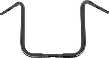 Burly Brand 16 Inch Gorilla Ape Hanger Handlebars In Gloss Black For Harley Davidson 1982-2023 Models With Mechanical & E-Throttle (Excl. 88-11 Springers) With 1 Inch Inlet Diameter Risers (B12-1503B)