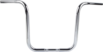 Burly Brand 16 Inch Gorilla Ape Hanger Handlebars In Chrome For Harley Davidson 1982-2023 Models With Mechanical & E-Throttle (Excl. 88-11 Springers) With 1 Inch Inlet Diameter Risers (B12-1503C)