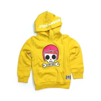 Bobby Bolt Bibbi Hoodie Yellow - Kids Size 158/164 (ARM802609)