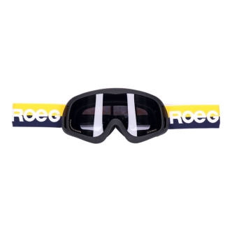 Roeg Peruna Yellow Stripe Goggles - Black With Yellow/Blue Strap (ARM108709)