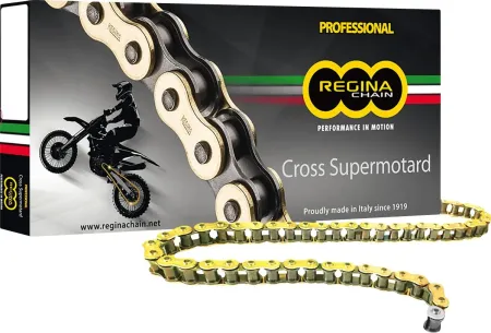 Regina Chains 126 RH2 126 Clip Link 428 Non-seal Drive Chain / GOLD|NATURAL (126RH2/018)