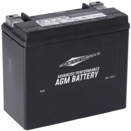 MCS Advance Series AGM Sealed Battery 12V, 18AH, 310CCA or Harley Davidson 1997-2025 Softail, 1997-2017 Dyna, 1997-2003 Sportster, 2007-2017 V-Rod (Excl. VRSCR), 2024 RA1250/S Pan America/Special/CVO & Buell S1, S3, ST, M2 & X1 Models (SVR20L)