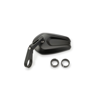 Daytona D-Mirror-13 Cave-1 Aluminium ABS Short Bar End Mirror In Black (Left Or Right Side) (80761)