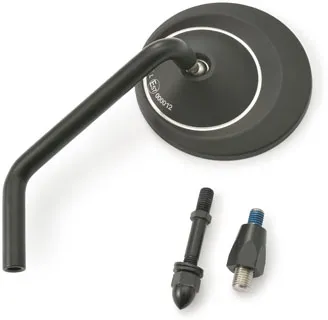 Daytona D-Mirror-8 Aluminium Left Side Type-R Mirror In Black (89733)
