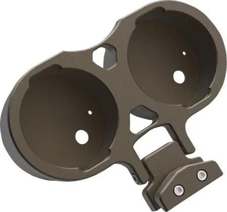 LA Choppers Dual Gauge Mount In Bronze For Use With LA Choppers Performance Risers (LA-7397-02Z)