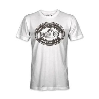 West Coast Choppers Death Glory Trade-mark T-shirt White Size XL (ARM147289)