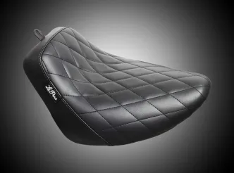 Le Pera Bare Bones Diamond Stitched Biker Gel Seat For Harley Davidson 2018-2023 FXLR Low Rider & FLSB Sport Glide Softail Models (LGYR-007DM)