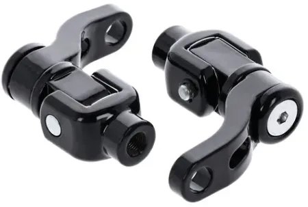Doss Softail Passenger Footpeg Mount Kit, 360° Adjustment In Black For Harley Davidson 2018-2023 M8 Softail Models (78561B)