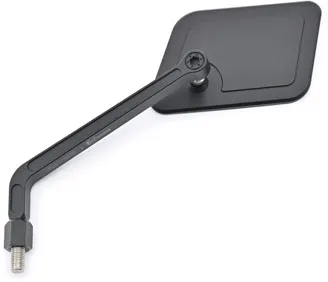 Daytona D-Mirror-20 Aluminium Square Left Side Flat Mirror In Black (80993)