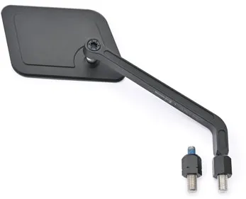 Daytona D-Mirror-20 Aluminium Square Right Side Flat Mirror In Black (80994)