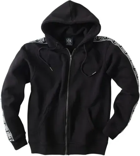 West Coast Choppers Taped Zip Hoodie Black Size Small (ARM558289)