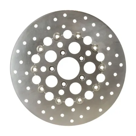 Moto Master Front Left/Right Floating Kingman Steel Brake Disc In Stainless For Harley Davidson 2000-2014 Softail, 2000-2005 Dyna, 2000-2007 Touring, 2000-2013 Sportster & 2008-2012 XR1200 Models (111078)