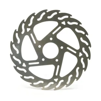 Moto Master Rear Left Fixed Flame Brake Disc For Harley Davidson 2000-2010 Sportster Models (Excl. XR1200) (110746)