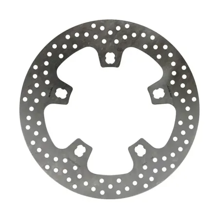 Moto Master Front Left/Right Fixed Round Halo Brake Disc For Harley Davidson 2014-2024 Touring & Trike Models With Open Center Cast Wheels (110761)