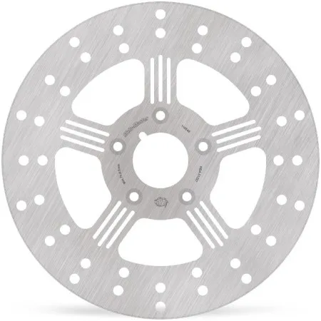 Moto Master Front Left/Right Fixed Round Adrian Brake Disc For Harley Davidson 1986-1999 Big Twin & 1986-1999 Sportster Models (110848)