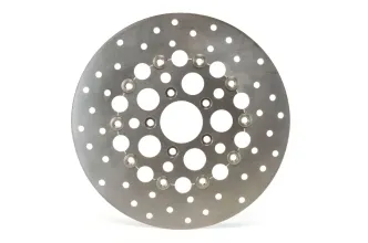 Moto Master Front Left/Right Floating Kingman Steel Brake Disc In Stainless For Harley Davidson 2015-2024 Softail, 2006-2017 Dyna, 2008-2023 Touring & 2014-2022 Sportster Models (111081)
