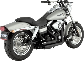 Vance & Hines Shortshots Staggered Exhaust System In Black With PCX Technology For Harley Davidson 2006-2011 Dyna Models (47317)