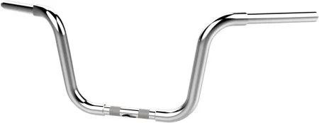 Khrome Werks Fat Bobber Handlebar 10 Inch Rise 1.25 Inch Diameter In Chrome For 1984-2022 Harley Davidson (Excl. E-Throttle) (300410)