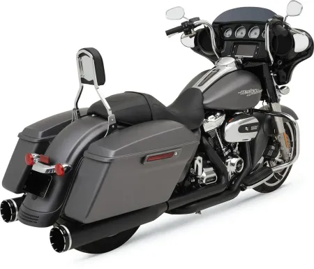 Khrome Werks 2 into 2 Dominator Exhaust In Black For 2017-2025 Touring Models (200810A)