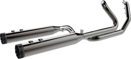 Khrome Werks 2 into 2 Dominator Exhaust In Eclipse Finish For 2017-2025 Touring Models (201810A)