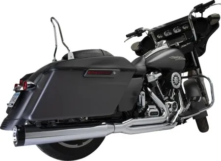 Khrome Werks 2-into-1 Outlaw Exhaust In Chrome Finish For Harley Davidson 2017-2025 Touring (200770)