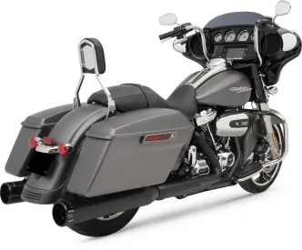 Khrome Werks HP-Plus 4.5 Inch Slip-On In Black Finish With Klassic Tips For 2017-2025 Touring Models (202825)