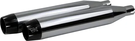 Khrome Werks 3.5 Inch Slip-On Mufflers In Chrome For 2018-2024 Softail Street Bob, Slim, Low Rider & 2018-2025 Fatboy & Breakout Models (202500)