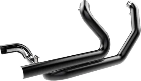 Khrome Werks 2-into-2 Aggressor Crossover Headers With Black Heat Shields For Harley Davidson 2009-2016 Touring (200860)